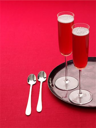 Glasses of kir Stock Photo - Rights-Managed, Code: 825-03629395