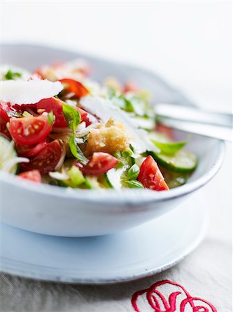 Vegetable and cheese salad Stock Photo - Rights-Managed, Code: 825-03629514