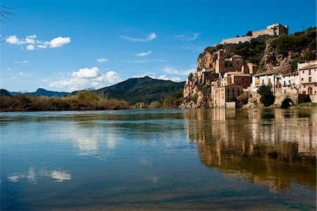 spain tarragona - Views Of Miravet, Ebro River And Castle, Miravet, Tarragona, Spain Stock Photo - Rights-Managed, Code: 832-08007487