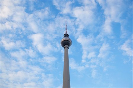 Germany, Fernsehturm TV tower; Berlin Foto de stock - Direito Controlado, Número: 832-08007618