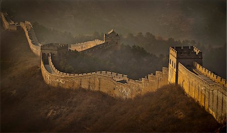 View Of Great Wall; China Fotografie stock - Rights-Managed, Codice: 832-08007671