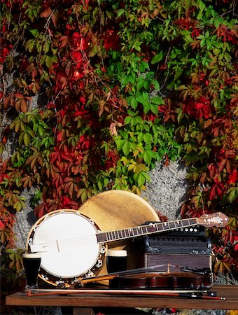 still life violin - Traditional Music, Still Life Of Instruments Stock Photo - Rights-Managed, Code: 832-02254215