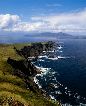 Irish Irelands, Clare Island -View from Mt, Knockmore to Achill Corraun Stock Photo - Rights-Managed, Code: 832-02254354