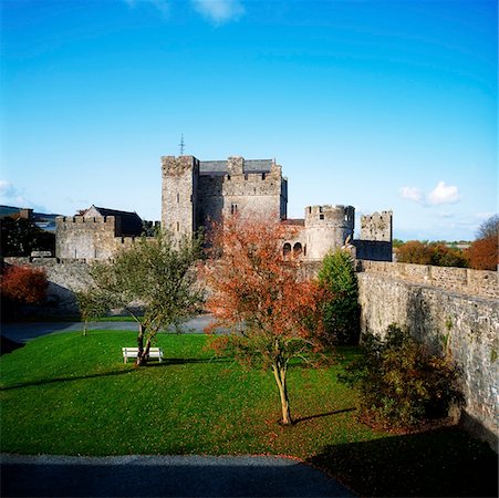 Co Tipperary, Cahir Castle Foto de stock - Con derechos protegidos, Código: 832-02254376