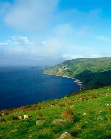 deserted country farm - Co Antrim, The Coast at Torr Head Stock Photo - Rights-Managed, Code: 832-02254427