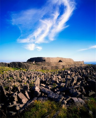 Dun Aengus Fort, Inishmore, Aran Islands, Co Galway, Ireland Stock Photo - Rights-Managed, Code: 832-02254450