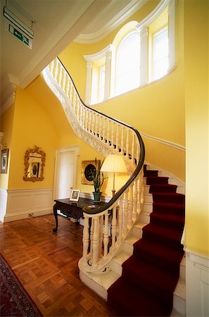 stairs inside house - Belvedere House, near Mullingar, Co Westmeath, Ireland Stock Photo - Rights-Managed, Code: 832-02254646