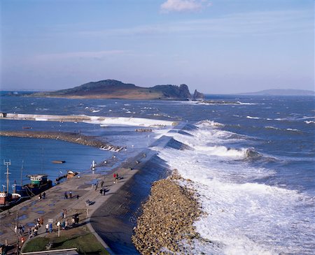 Howth Harbour, Ireland's Eye, Howth, Co Dublin, Ireland Foto de stock - Con derechos protegidos, Código: 832-02254651