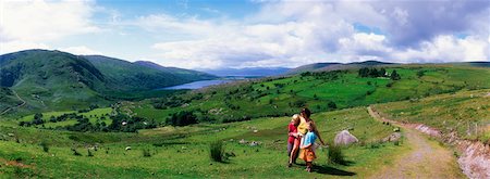 rolling hills panoramic - Kenmare, Co Kerry, Ireland Stock Photo - Rights-Managed, Code: 832-02254810