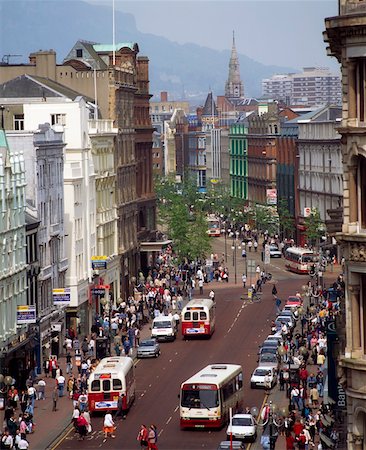 Donegall Place, Belfast, Ireland Foto de stock - Con derechos protegidos, Código: 832-02254864