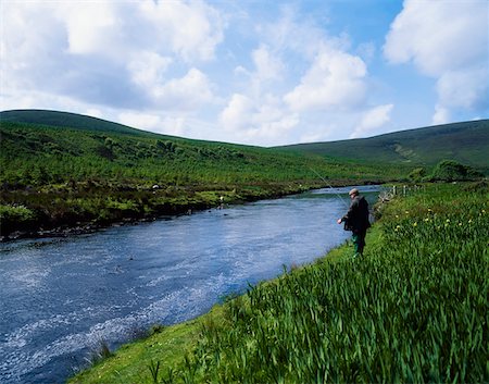 Pêche au saumon, Owenmore River, Bangor Erris, Co Mayo, Irlande Photographie de stock - Rights-Managed, Code: 832-02254908