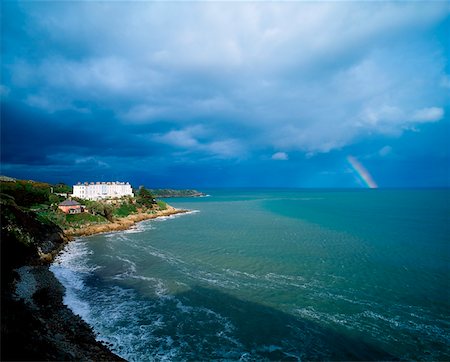 endless - Rainbow over Killiney Bay, Co Dublin, Ireland Stock Photo - Rights-Managed, Code: 832-02255036