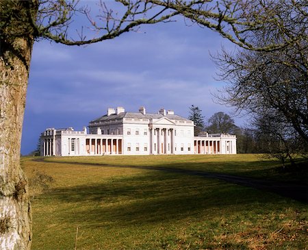 Castle Coole, Enniskillen, Co. Fermanagh, Irland, 18. Jahrhundert National Trust-Eigenschaft, Plantagen von Irland Stockbilder - Lizenzpflichtiges, Bildnummer: 832-02255057