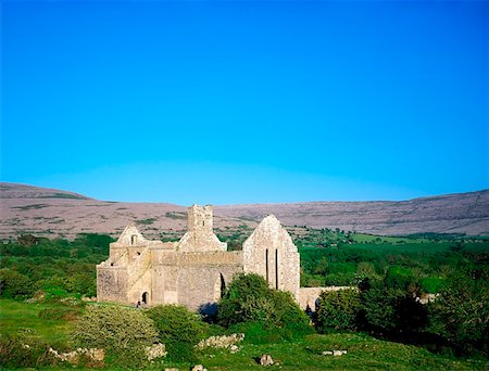 Corcomroe Abbey, Cistercian monastery, Co Clare, Ireland Stock Photo - Rights-Managed, Code: 832-02255220