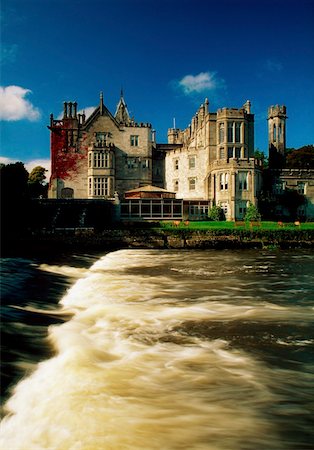 river shannon - Adare Manor, County Limerick, Ireland; Castle hotel Stock Photo - Rights-Managed, Code: 832-02255393