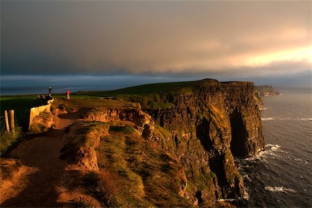 Walking on the Cliffs of Moher Stock Photo - Rights-Managed, Code: 832-02255540