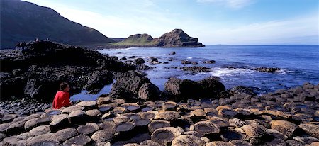 Rocks at the coast, Giant's Causeway, County Antrim, Northern Ireland Stock Photo - Rights-Managed, Code: 832-02252445