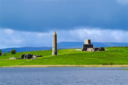 simsearch:832-02253426,k - Devenish Monastic Site, Co. Fermanagh, Ireland Foto de stock - Con derechos protegidos, Código: 832-02252704