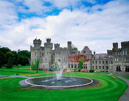 Ashford Castle, Cong, Co. Galway, Ireland Foto de stock - Con derechos protegidos, Código: 832-02252731