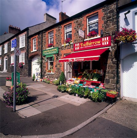 Traditional Shop, Moira, Co Down, Ireland Fotografie stock - Rights-Managed, Codice: 832-02252802