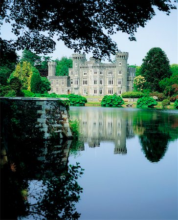 european gothic architecture castle - Co Wexford, Johnstown Castle, 19th c Gothick Stock Photo - Rights-Managed, Code: 832-02252920