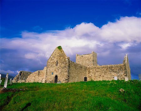 Prieuré de la Burrishoole, près de Newport, Co Mayo, Irlande, XVe siècle couvent dominicain Photographie de stock - Rights-Managed, Code: 832-02253028