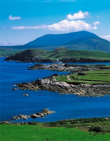 ring of kerry - Valentia Lighthouse, Valentia Island, Co Kerry, Ireland Foto de stock - Con derechos protegidos, Código: 832-02253034