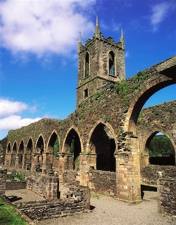 Abbaye cistercienne de l'abbaye Baltinglass, Baltinglass, Co Wicklow, Irlande, Photographie de stock - Rights-Managed, Code: 832-02253049