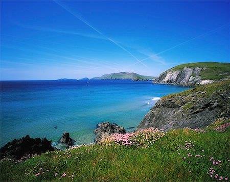 slea head - Dingle Peninsula, Slea Head, Blasket Islands Foto de stock - Con derechos protegidos, Código: 832-02253090