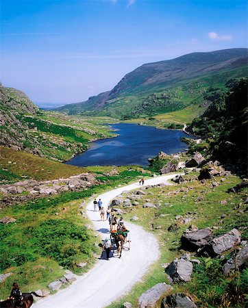 picture of man riding a cart - Ring of Kerry, Lakes of Killarney Gap of Dunloe Stock Photo - Rights-Managed, Code: 832-02253141