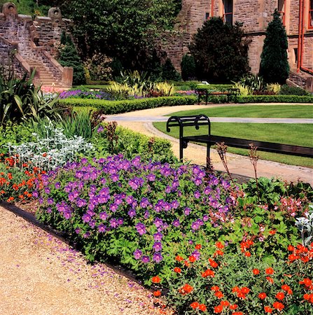 spring garden vertical nobody - Belfast, Belfast Castle, Gardens Stock Photo - Rights-Managed, Code: 832-02253143