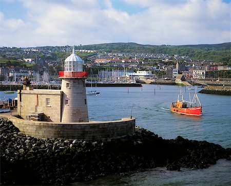 simsearch:832-03232708,k - Phare de Howth, Howth, co. Dublin, Irlande Photographie de stock - Rights-Managed, Code: 832-02253211