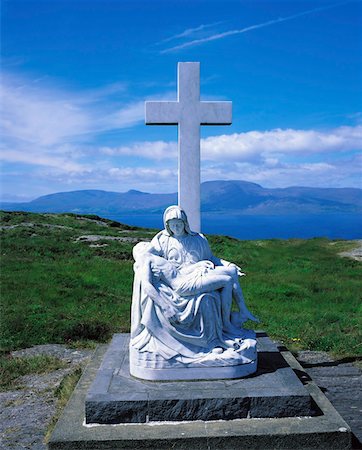statues jesus mary - Pieta, Sheep's Head, Co Cork, Ireland Stock Photo - Rights-Managed, Code: 832-02253444