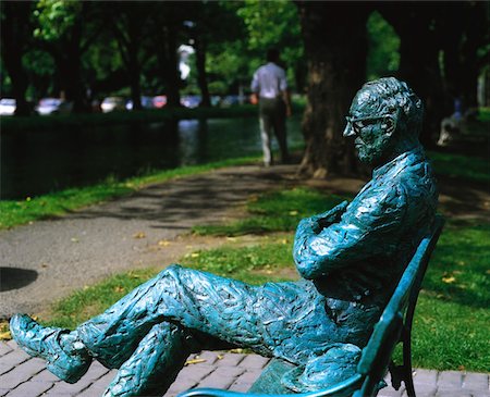 poeta (hombre y mujer) - Patrick Kavanagh, Dublin, Ireland Foto de stock - Con derechos protegidos, Código: 832-02253519