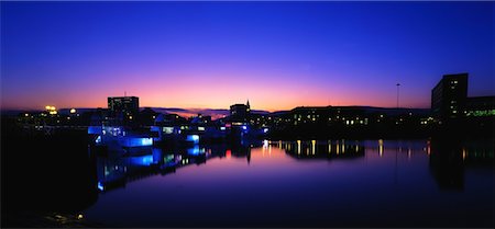 dam and night - Belfast, The New Lagan Weir Stock Photo - Rights-Managed, Code: 832-02253559