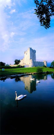 Co Kerry, Killarney, Ross Castle/ Lough Leane Foto de stock - Con derechos protegidos, Código: 832-02253656