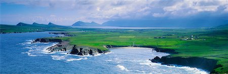 rocky mountains panorama - Co Kerry, Dingle Peninsula, Three Sisters-Brandon Mountain Stock Photo - Rights-Managed, Code: 832-02253683