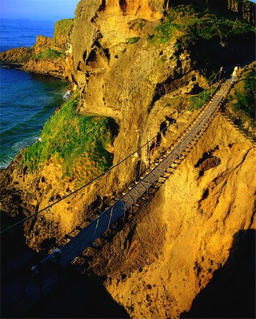 rural irish people - Co Antrim, The Rope Bridge, Carrick-a-rede Stock Photo - Rights-Managed, Code: 832-02253749