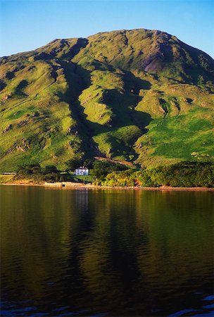 Co Galway, Kylemore Lake, Connemara Foto de stock - Con derechos protegidos, Código: 832-02253961