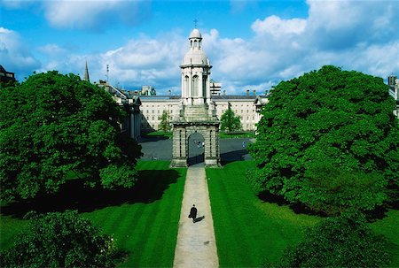 Trinity College, Dublin, Ireland Fotografie stock - Rights-Managed, Codice: 832-02253963