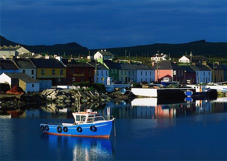 simsearch:841-03064481,k - Co Kerry, Portmagee, Village de Portmagee Photographie de stock - Rights-Managed, Code: 832-02253973