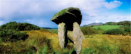 quoit - Tomb on a landscape, Gortnavern Dolmen, county donegal, Republic Of Ireland Stock Photo - Rights-Managed, Code: 832-03232318