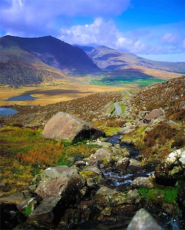 river scenes in ireland - Péninsule de Dingle co Kerry, Conor Pass, Photographie de stock - Rights-Managed, Code: 832-03232372
