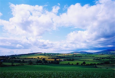 simsearch:832-03232135,k - Ireland;  Scenic view of countryside Stock Photo - Rights-Managed, Code: 832-03232424