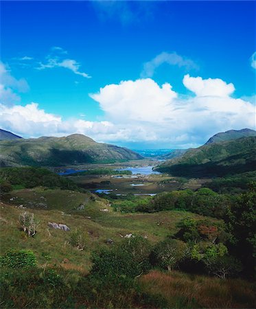 Ladies View, Killarney National Park, County Kerry, Ireland; Vista of World Biosphere Reserve Foto de stock - Con derechos protegidos, Código: 832-03232442