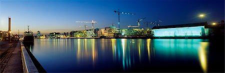 dublin and night - Spencer Dock Site & River Liffey, Dublin, Irlande Photographie de stock - Rights-Managed, Code: 832-03232583