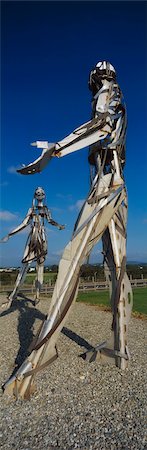 forest path panorama - Sculpture - Invitation to the Dance, Strabane, Co Tyrone, Ireland Stock Photo - Rights-Managed, Code: 832-03232600
