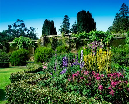 Sunken Garden, Mount Stewart, Co Down, Ireland Foto de stock - Con derechos protegidos, Código: 832-03232791