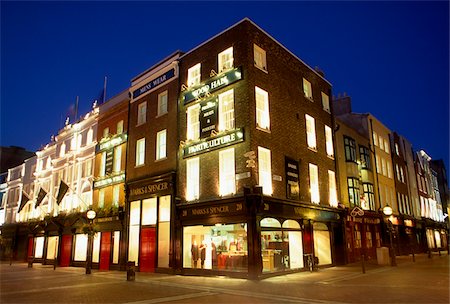 dublin and night - Grafton Street, Dublin, Irlande ; Pâté de maisons Photographie de stock - Rights-Managed, Code: 832-03232980