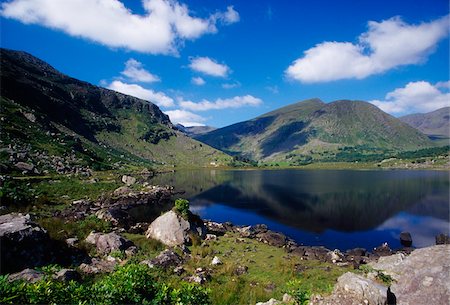 simsearch:832-03233035,k - Cummeenduff See, Black Valley, Killarney Nationalpark, County Kerry, Irland; Malerischen See Stockbilder - Lizenzpflichtiges, Bildnummer: 832-03233039